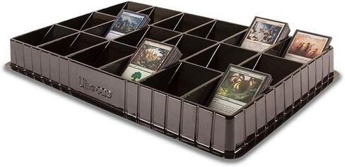 Ultra Pro Trading Card Sorting & Dealer Tray (18 Slot), Black in Saudi Arabia