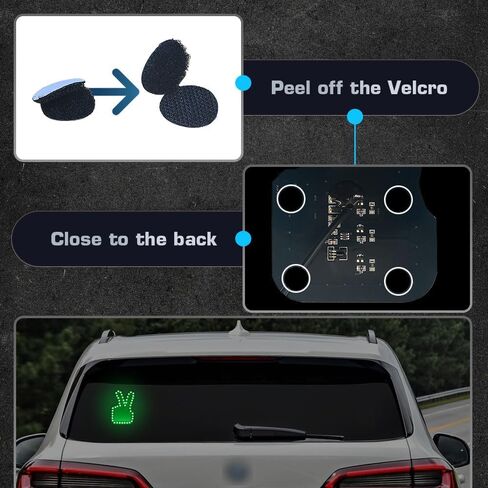 New LED RGB Thumb Colorul Gesture Light Funny Car Finger Light With Remote Road Rage Sign Finger Gesture Light (Thumb Gesture light) in Saudi Arabia
