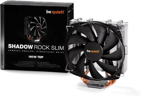 كن هادئاً! BK010 Shadow Rock Slim - مبرد وحدة المعالجة المركزية - 160 وات TDP- Intel LGA 775 / 1150 / 1155 / 1156 / 1366 / 2011 ومقبس AMD AM2 (+) / AM3 (+) / FM1 / FM2 / 754 / 939 / 940 in Saudi Arabia