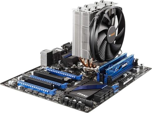 كن هادئاً! BK010 Shadow Rock Slim - مبرد وحدة المعالجة المركزية - 160 وات TDP- Intel LGA 775 / 1150 / 1155 / 1156 / 1366 / 2011 ومقبس AMD AM2 (+) / AM3 (+) / FM1 / FM2 / 754 / 939 / 940 in Saudi Arabia