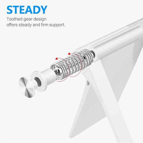 حامل الهاتف الخلوي، حامل هاتف محمول قابل للتعديل للمكتب متوافق مع جميع الهواتف الذكية، iPhone، Samsung، Galaxy، iPad، الكمبيوتر اللوحي 4-10 بوصة ملحقات المكتب (عبوتان) in Kuwait