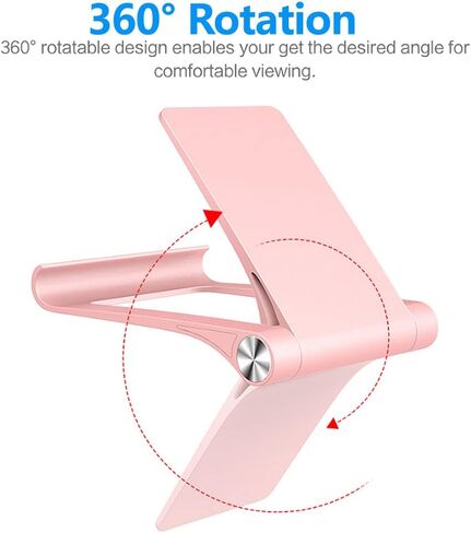 حامل الهاتف الخلوي، حامل هاتف محمول قابل للتعديل للمكتب متوافق مع جميع الهواتف الذكية، iPhone، Samsung، Galaxy، iPad، الكمبيوتر اللوحي 4-10 بوصة ملحقات المكتب (عبوتان) in Kuwait