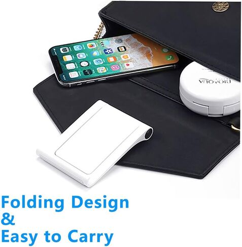 حامل الهاتف الخلوي، حامل هاتف محمول قابل للتعديل للمكتب متوافق مع جميع الهواتف الذكية، iPhone، Samsung، Galaxy، iPad، الكمبيوتر اللوحي 4-10 بوصة ملحقات المكتب (عبوتان) in Kuwait