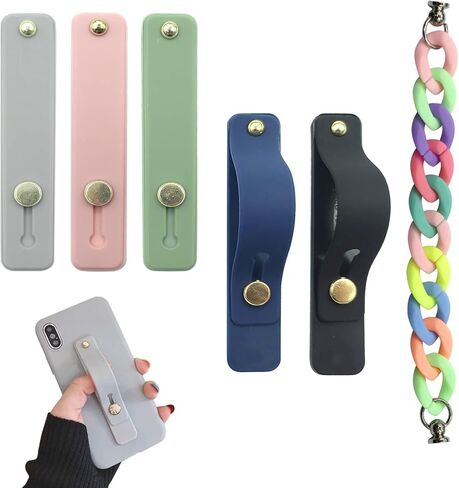 6 قطع من حامل الإصبع بحلقة الهاتف الخليوي وحزام حلقة حامل الهاتف لليد المحمولة تلسكوبي حلقات التمدد ومسند الإصبع يناسب معظم الهواتف الذكية 6 ألوان in Kuwait