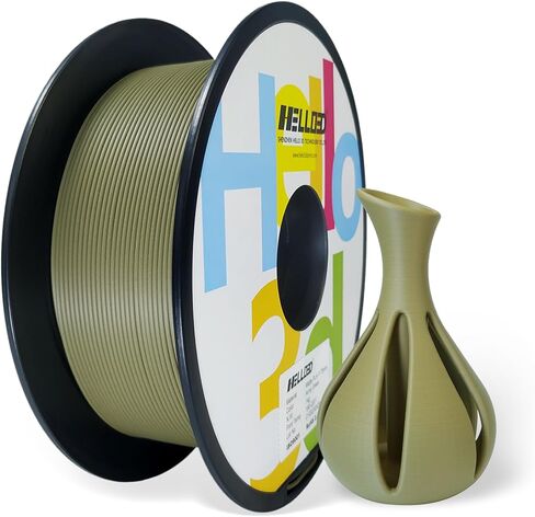 HELLO3D 3D Printer Filament, Black PLA Filament 1.75mm, Dimensional Accuracy +/-0.05mm, Fit Most FDM 3D Printing, Vacuum Packaging, 1 kg Spool (2.2 lbs), 330 Meters in Saudi Arabia