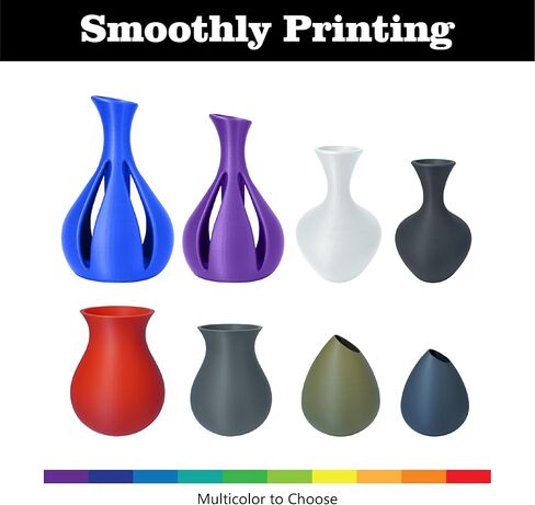 HELLO3D 3D Printer Filament, Black PLA Filament 1.75mm, Dimensional Accuracy +/-0.05mm, Fit Most FDM 3D Printing, Vacuum Packaging, 1 kg Spool (2.2 lbs), 330 Meters in Saudi Arabia