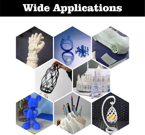 HELLO3D 3D Printer Filament, Black PLA Filament 1.75mm, Dimensional Accuracy +/-0.05mm, Fit Most FDM 3D Printing, Vacuum Packaging, 1 kg Spool (2.2 lbs), 330 Meters in Saudi Arabia