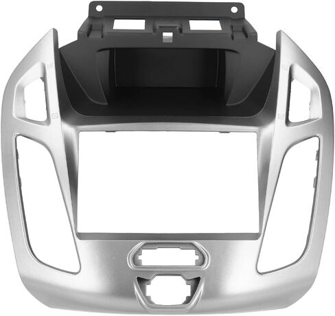 إطار قرص DVD صوتي 2DIN، استبدال ديكور محول لوحة القيادة لسيارة Transit Tourneo Connect 2013,2014,2015 (رمادي فضي) in Kuwait