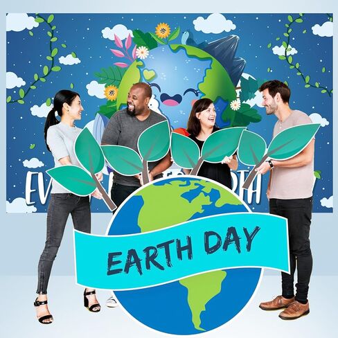 Large 71" X 43" Earth Day Decorations Banner, Earth Day Banner for School Classroom Decorations, Earth Day Decor Banner, Earth Day Party Decorations and Supplies for Earth Day Party Indoor Outdoor in Saudi Arabia