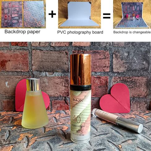 لوحات خلفية للصور مع حقيبة حمل 7 قطع 14 نمط مقاس 16 × 12 بوصة خلفية تصوير بيضاء من الطوب الخشبي للمنتج والطعام in Kuwait