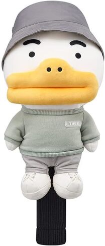 غطاء رأس سائق زي KAKAO FRIENDS GOLF Urban Solid، غطاء نادي الجولف، غطاء ناعم من الألياف الدقيقة، مع حامل تي شيرت الجولف in Kuwait