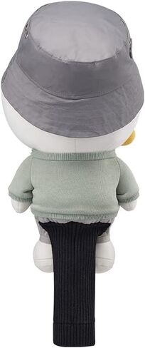 غطاء رأس سائق زي KAKAO FRIENDS GOLF Urban Solid، غطاء نادي الجولف، غطاء ناعم من الألياف الدقيقة، مع حامل تي شيرت الجولف in Kuwait