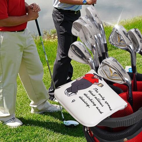 غطاء مضرب الجولف المضحك، غطاء مضرب رائع مع مغناطيس قوي لـ Taylormade Spider X، Spider EX، Spider GTX Putter in Kuwait