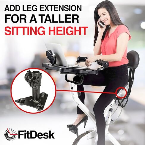 موسع السرج العالمي من FitDesk لموديلات FDX 2.0 و3.0 - محول مقعد دراجة تمرين قابل للتعديل - هيكل صلب ملحوم من الفولاذ - امتداد الساق للأشخاص بطول 6 أقدام أو أطول in Kuwait