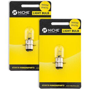 NICHE H6M Headlight Bulb for 1996-2016 Kawasaki Yamaha Rhino 660 450 Big Bear 400 Mule 610 600 Banshee 350 2 Pack in Saudi Arabia