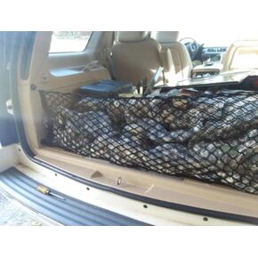 Trunk Organizer Cargo Net for Caddy Escalade Chevy Suburban Tahoe GMC Yukon 2000-2014 – Envelope Style Cargo Net for SUV-Premium Mesh Car Trunk Organizer–Compatible with Yukon Tahoe in Saudi Arabia