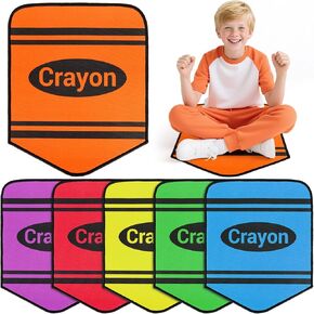 6pcs Crayon Carpet Seats for Classroom 14X17 Inch Colorful Floor Mat Small Crayon Classroom Rug Non Slip Floor Cushions for Preschool Kindergarden Daycare Elementary School Learning Playing Areas in Saudi Arabia