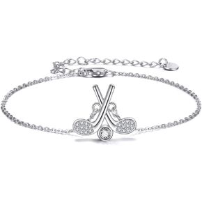 YAFEINI Golf Jewelry Gifts Sterling Silver Golf Club and Ball Bracelet Golf Jewelry for Women in Saudi Arabia