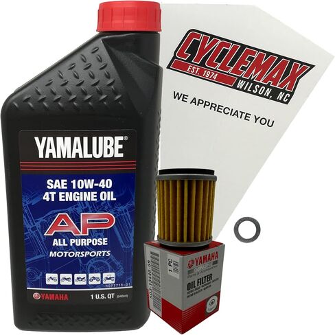 Standard 10W-40 Oil Change Kit compatible with 2022-2024 Yamaha YZ250F in Saudi Arabia