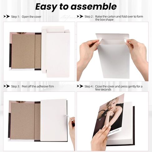 4 Pcs Fake Books for Decor – Decorative Faux Books for Coffee Table, Bookshelf & Bedroom Modern Fashion Book Stack for Home Aesthetic Display in Kuwait