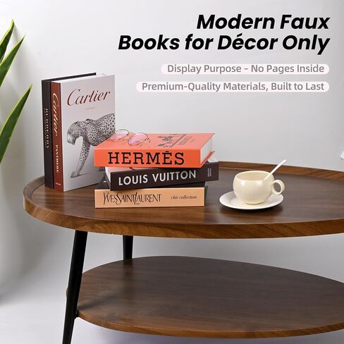 4 Pcs Fake Books for Decor – Decorative Faux Books for Coffee Table, Bookshelf & Bedroom Modern Fashion Book Stack for Home Aesthetic Display in Kuwait