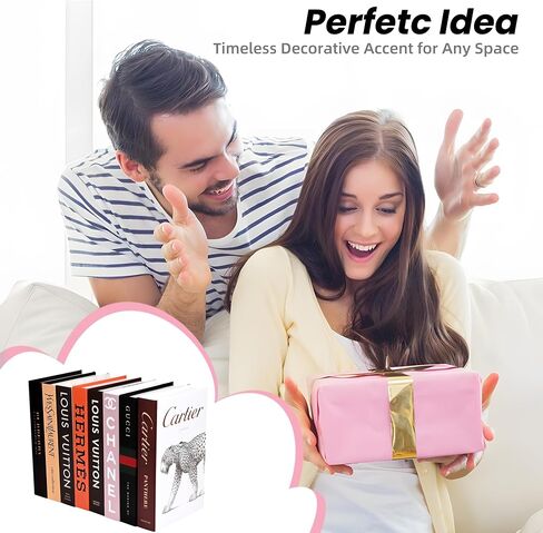 4 Pcs Fake Books for Decor – Decorative Faux Books for Coffee Table, Bookshelf & Bedroom Modern Fashion Book Stack for Home Aesthetic Display in Kuwait