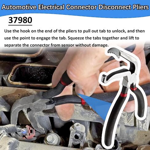3-Piece 37960,37980 Electrical Disconnect Pliers for Cars, 13120 Electrical Connector Separator, Automotive Electrical Plug Disconnect Tools, Fuel Line Petrol Clip Pipe Pliers Set in Kuwait