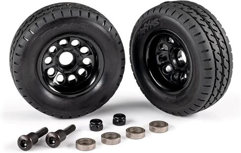 Traxxas 9797 Trailer Wheels (2)/ Tires (2)/ Mounting Hardware in Saudi Arabia