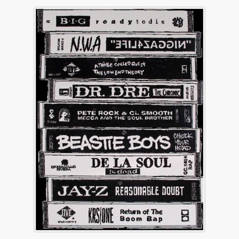 Hip Hop Tapes Vinyl Waterproof Sticker Decal Car Laptop Wall Window Bumper Sticker 5" in Saudi Arabia