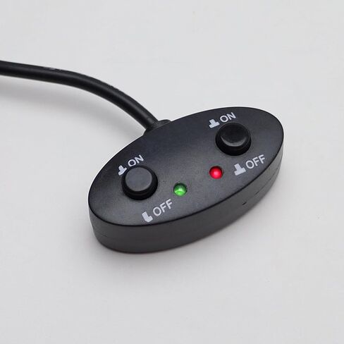 iJDMTOY Oval Shape 12V Push Button Dual Switch with Red LED Indicator Lights Compatible with Fog Lights, DRL, LED Light Bar etc. in Saudi Arabia