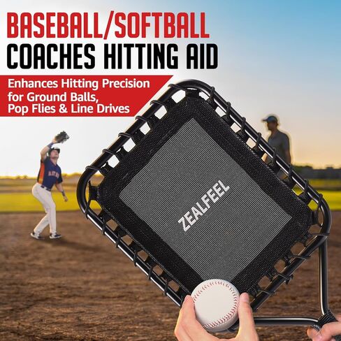 Baseball Racket for Fly Balls, 19-Ounce Scientific Weighted Baseball Racket, Fungo Racket Baseball/Softball Training for Parents and Coaches, Designed to Hitting Ground Balls and Pop Flies in Kuwait