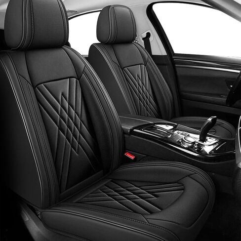 Foneso Car Seat Covers for Truck Chevy Chevrolet Silverado GMC Sierra Leather Protectors for Pickup 2007-2025 1500 2500HD 3500HD Trail Boss Z71 Crew Double Extended Cab (Red, Full Set) in Saudi Arabia
