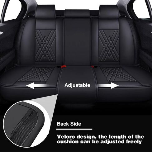 Foneso Car Seat Covers for Truck Chevy Chevrolet Silverado GMC Sierra Leather Protectors for Pickup 2007-2025 1500 2500HD 3500HD Trail Boss Z71 Crew Double Extended Cab (Red, Full Set) in Saudi Arabia