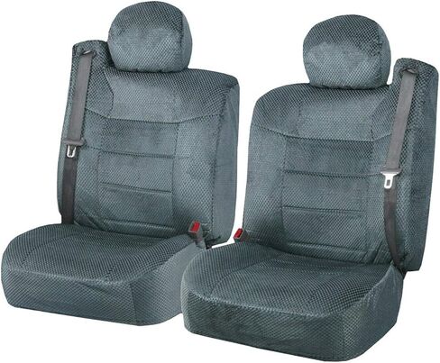 Semi Custom Scottsdale Seat Covers With Built-in Seat Belt Opening for 2001-2006 Chevy Silverado, Tahoe, Suburban, GMC Yukon and Sierra (Gray) in Saudi Arabia