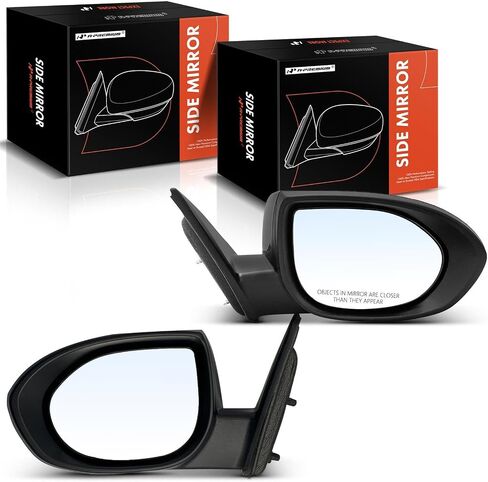 A-Premium Passenger Side Power Door Mirror - Compatible with Mazda 6 2009 2010 2011 2012 2013 - Non-Heated Non-Folding Black Outside Rear View Mirror - Replace# GS3L6912ZB in Saudi Arabia