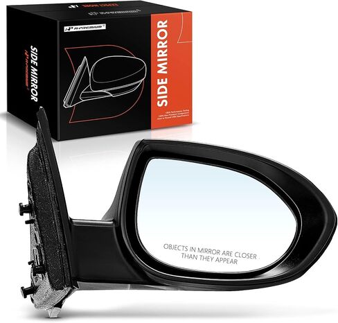 A-Premium Passenger Side Power Door Mirror - Compatible with Mazda 6 2009 2010 2011 2012 2013 - Non-Heated Non-Folding Black Outside Rear View Mirror - Replace# GS3L6912ZB in Saudi Arabia