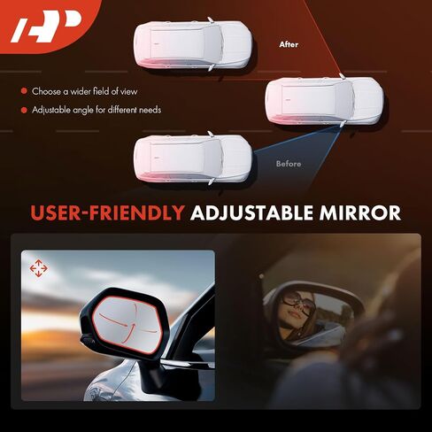 A-Premium Passenger Side Power Door Mirror - Compatible with Mazda 6 2009 2010 2011 2012 2013 - Non-Heated Non-Folding Black Outside Rear View Mirror - Replace# GS3L6912ZB in Saudi Arabia