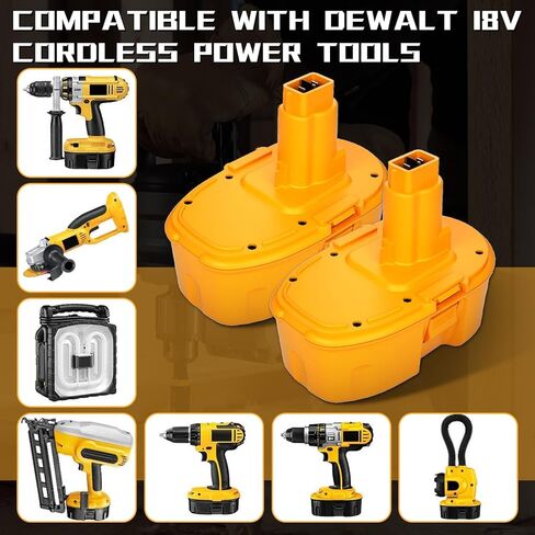 DC9098 DC9099 ترقية 3.6AH استبدال DEWALT 18V بطارية XRP DE9098 DE9503 DW9095 DW9096 DW9098 DW9099 in Kuwait