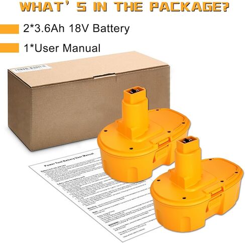 DC9098 DC9099 ترقية 3.6AH استبدال DEWALT 18V بطارية XRP DE9098 DE9503 DW9095 DW9096 DW9098 DW9099 in Kuwait