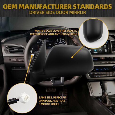 Dasbecan Driver Side Mirror Compatible With 2005-2011 Toyota Tacoma Mirror with Manual Folding/Power Glass Replaces# TO1320256 White Paint 3pins in Saudi Arabia