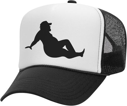 TeesAndTankYou Funny Sexy Fat Guy Foam Trucker Cap Adjustable Mesh Back Hat in Saudi Arabia