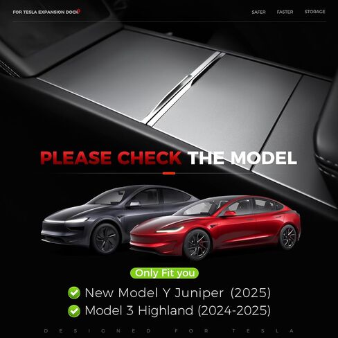 2024 Upgrade USB Charger Hub for Tesla Model Y&Model3, 4-Ports Center Console Retractable Phone Charger,for Model Y/3 Accessories 2024 2023 2022 2021 (Not Compatible with Model 3 2024) in Kuwait