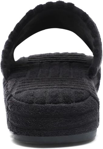 Jakcuz Womens Terry Towelling Slides Sandals Girls ladies Fashion Slip On House Shoes Slippers Platform Open Toe Multicolor Cute in Kuwait