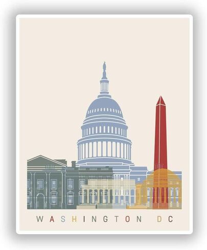 Washington DC Skyline Round Metal 0.75" Lapel Pin Hat Shirt Pin Tie Tack Pinback in Saudi Arabia