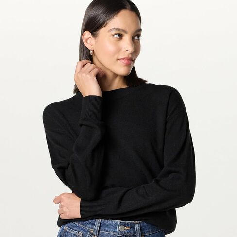 The Drop Women's Lulu Essential Crew Neck Sweater in Saudi Arabia