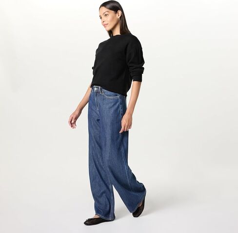 The Drop Women's Lulu Essential Crew Neck Sweater in Saudi Arabia