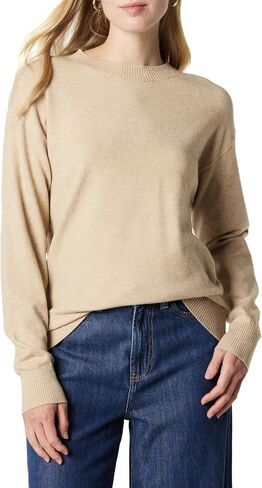 The Drop Women's Lulu Essential Crew Neck Sweater in Saudi Arabia