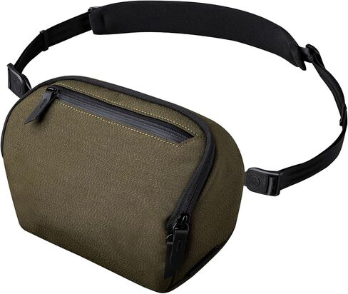 ALPAKA Vertex Pouch Mini 2L - EDC Sling Bag, Fits E-Readers and a Large Smart Phone or small Essentials, Mens Crossbody Travel Bag, Weatherproof Army Green Axoflux 300D Fabric in Kuwait