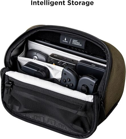 ALPAKA Vertex Pouch Mini 2L - EDC Sling Bag, Fits E-Readers and a Large Smart Phone or small Essentials, Mens Crossbody Travel Bag, Weatherproof Army Green Axoflux 300D Fabric in Kuwait