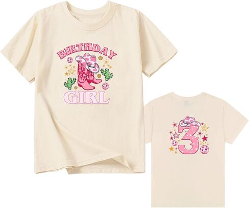 Cowgirl Birthday Girl Toddler Shirt 2-6 Year Country Birthday Tee Cowgirl Bday Tshirt in Saudi Arabia